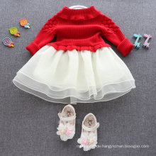 Weihnachten Kleider Kinder rot Pullover Röcke für Kinder Xmas BABY ROTE SWEATERS KLEIDER NETTE KLEIDER GUTE QUALITÄT
